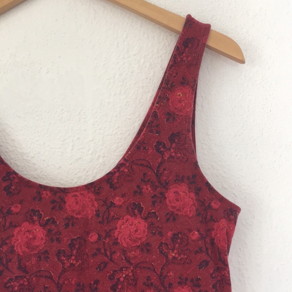 Ecoté Red Roses Skater Dress - Picture 2 of 6